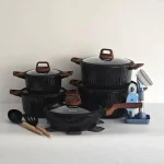 سرویس قابلمه دونور 15 پارچه رنگ مشکی